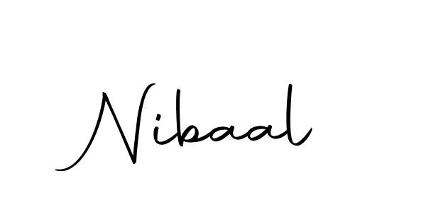 Design your own signature with our free online signature maker. With this signature software, you can create a handwritten (Autography-DOLnW) signature for name Nibaal. Nibaal signature style 10 images and pictures png