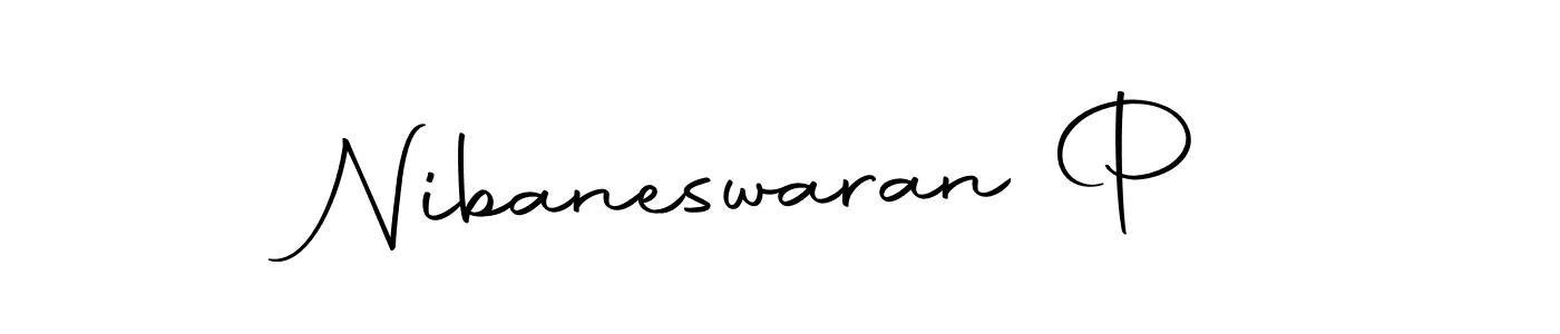 The best way (Autography-DOLnW) to make a short signature is to pick only two or three words in your name. The name Nibaneswaran P include a total of six letters. For converting this name. Nibaneswaran P signature style 10 images and pictures png