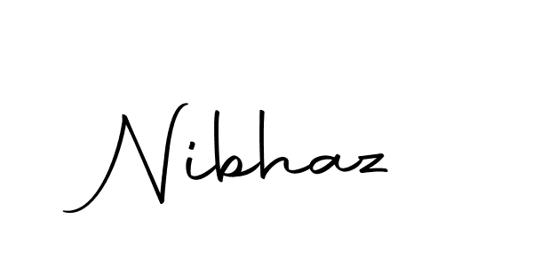 Design your own signature with our free online signature maker. With this signature software, you can create a handwritten (Autography-DOLnW) signature for name Nibhaz. Nibhaz signature style 10 images and pictures png