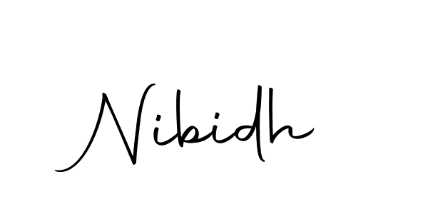 if you are searching for the best signature style for your name Nibidh. so please give up your signature search. here we have designed multiple signature styles  using Autography-DOLnW. Nibidh signature style 10 images and pictures png
