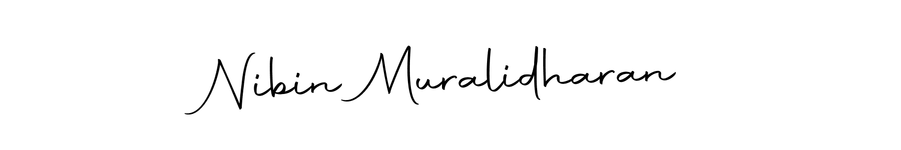 Design your own signature with our free online signature maker. With this signature software, you can create a handwritten (Autography-DOLnW) signature for name Nibin Muralidharan. Nibin Muralidharan signature style 10 images and pictures png