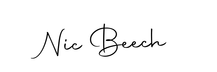 Use a signature maker to create a handwritten signature online. With this signature software, you can design (Autography-DOLnW) your own signature for name Nic Beech. Nic Beech signature style 10 images and pictures png