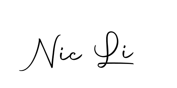 Nic Li stylish signature style. Best Handwritten Sign (Autography-DOLnW) for my name. Handwritten Signature Collection Ideas for my name Nic Li. Nic Li signature style 10 images and pictures png