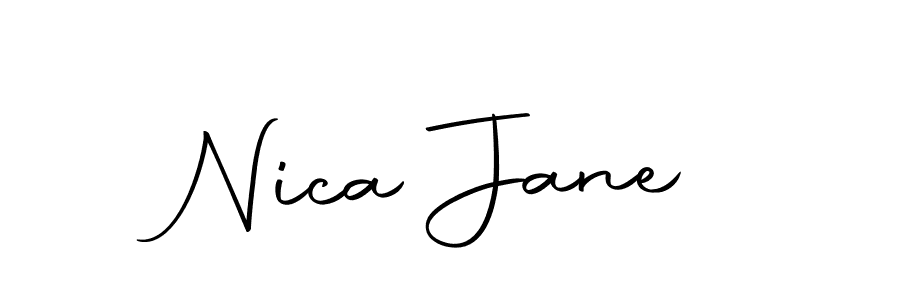 It looks lik you need a new signature style for name Nica Jane. Design unique handwritten (Autography-DOLnW) signature with our free signature maker in just a few clicks. Nica Jane signature style 10 images and pictures png