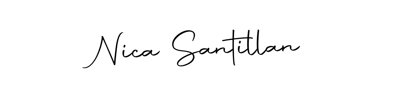 The best way (Autography-DOLnW) to make a short signature is to pick only two or three words in your name. The name Nica Santillan include a total of six letters. For converting this name. Nica Santillan signature style 10 images and pictures png