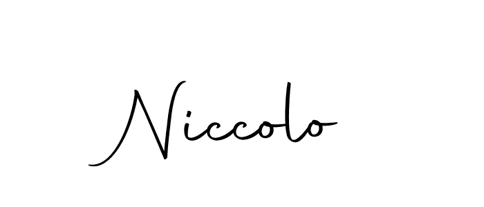 Design your own signature with our free online signature maker. With this signature software, you can create a handwritten (Autography-DOLnW) signature for name Niccolo. Niccolo signature style 10 images and pictures png