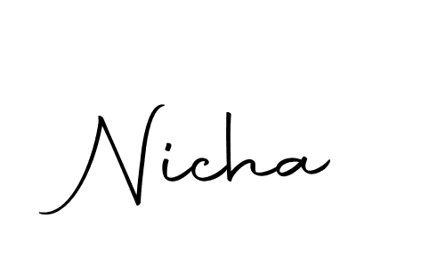 How to Draw Nicha signature style? Autography-DOLnW is a latest design signature styles for name Nicha. Nicha signature style 10 images and pictures png