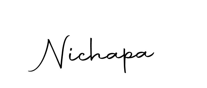 The best way (Autography-DOLnW) to make a short signature is to pick only two or three words in your name. The name Nichapa include a total of six letters. For converting this name. Nichapa signature style 10 images and pictures png