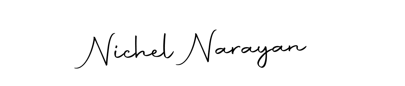 Similarly Autography-DOLnW is the best handwritten signature design. Signature creator online .You can use it as an online autograph creator for name Nichel Narayan. Nichel Narayan signature style 10 images and pictures png