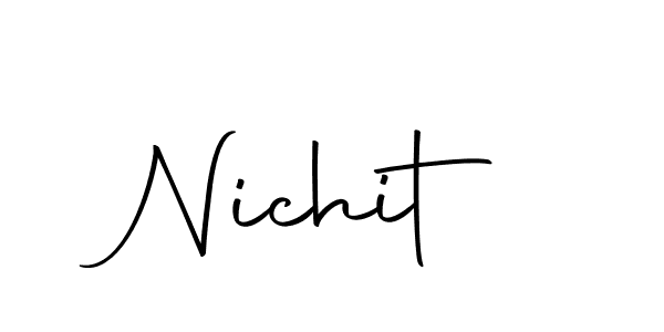 Nichit stylish signature style. Best Handwritten Sign (Autography-DOLnW) for my name. Handwritten Signature Collection Ideas for my name Nichit. Nichit signature style 10 images and pictures png