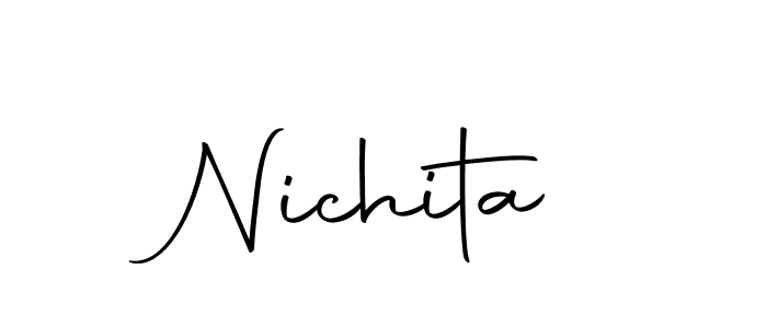 Make a beautiful signature design for name Nichita. With this signature (Autography-DOLnW) style, you can create a handwritten signature for free. Nichita signature style 10 images and pictures png