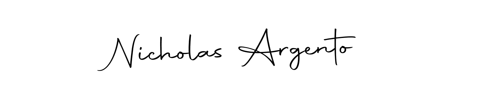 You should practise on your own different ways (Autography-DOLnW) to write your name (Nicholas Argento) in signature. don't let someone else do it for you. Nicholas Argento signature style 10 images and pictures png