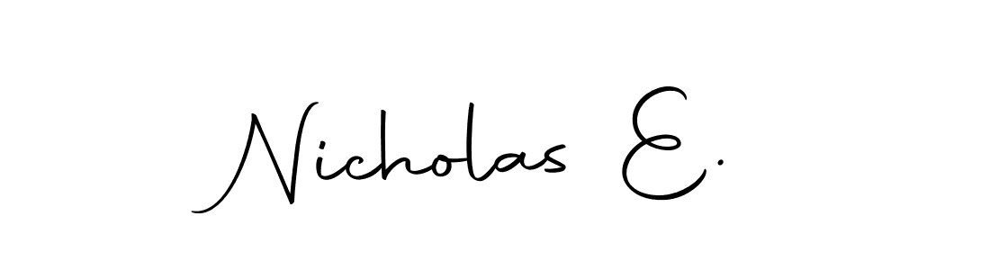 It looks lik you need a new signature style for name Nicholas E.. Design unique handwritten (Autography-DOLnW) signature with our free signature maker in just a few clicks. Nicholas E. signature style 10 images and pictures png