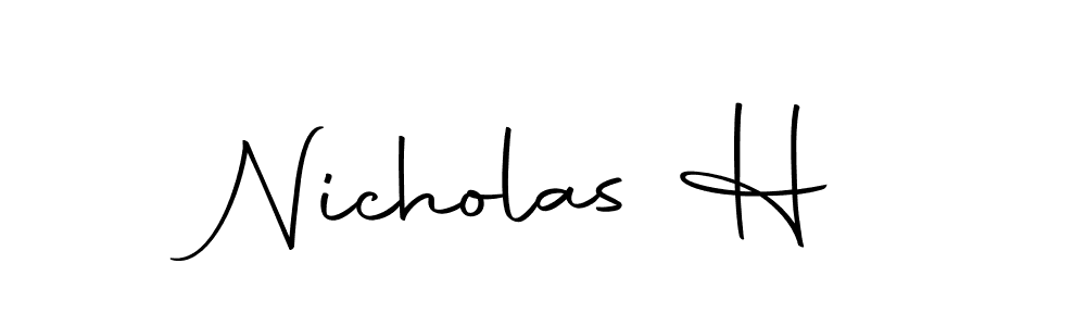 Also we have Nicholas H name is the best signature style. Create professional handwritten signature collection using Autography-DOLnW autograph style. Nicholas H signature style 10 images and pictures png