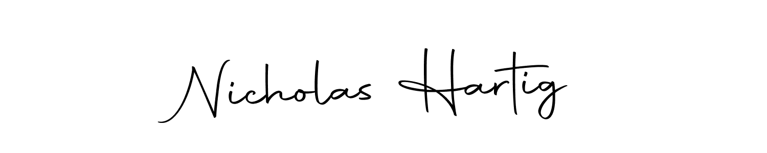 Autography-DOLnW is a professional signature style that is perfect for those who want to add a touch of class to their signature. It is also a great choice for those who want to make their signature more unique. Get Nicholas Hartig name to fancy signature for free. Nicholas Hartig signature style 10 images and pictures png