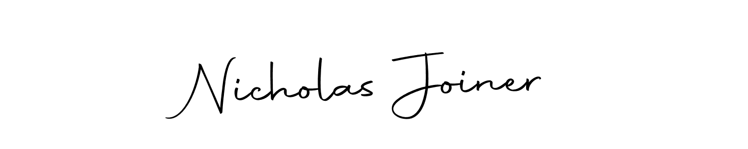 This is the best signature style for the Nicholas Joiner name. Also you like these signature font (Autography-DOLnW). Mix name signature. Nicholas Joiner signature style 10 images and pictures png