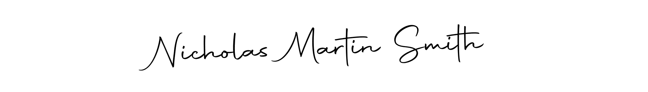 Create a beautiful signature design for name Nicholas Martin Smith. With this signature (Autography-DOLnW) fonts, you can make a handwritten signature for free. Nicholas Martin Smith signature style 10 images and pictures png