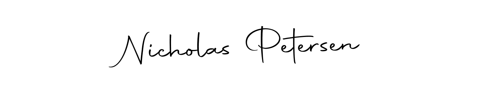 Nicholas Petersen stylish signature style. Best Handwritten Sign (Autography-DOLnW) for my name. Handwritten Signature Collection Ideas for my name Nicholas Petersen. Nicholas Petersen signature style 10 images and pictures png