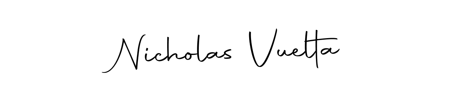 Design your own signature with our free online signature maker. With this signature software, you can create a handwritten (Autography-DOLnW) signature for name Nicholas Vuelta. Nicholas Vuelta signature style 10 images and pictures png