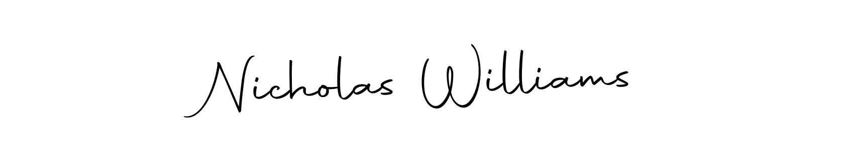 Also we have Nicholas Williams name is the best signature style. Create professional handwritten signature collection using Autography-DOLnW autograph style. Nicholas Williams signature style 10 images and pictures png