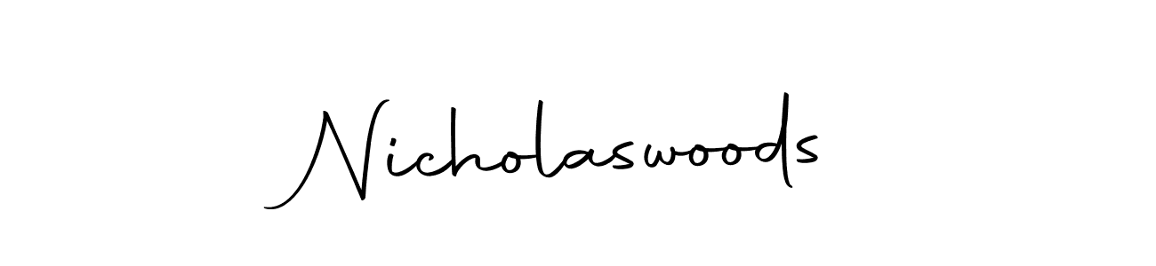 You should practise on your own different ways (Autography-DOLnW) to write your name (Nicholaswoods) in signature. don't let someone else do it for you. Nicholaswoods signature style 10 images and pictures png