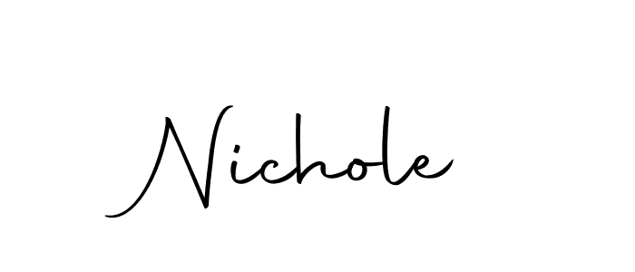 Autography-DOLnW is a professional signature style that is perfect for those who want to add a touch of class to their signature. It is also a great choice for those who want to make their signature more unique. Get Nichole name to fancy signature for free. Nichole signature style 10 images and pictures png