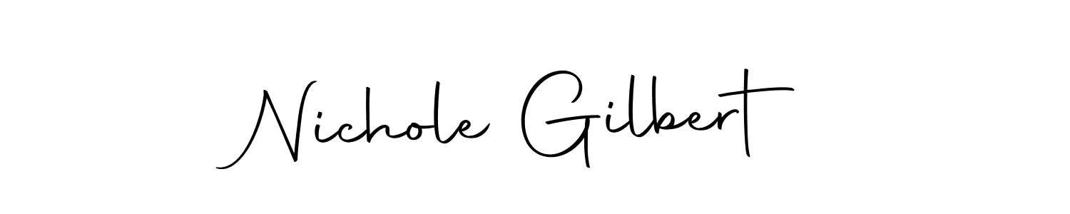 Make a beautiful signature design for name Nichole Gilbert. Use this online signature maker to create a handwritten signature for free. Nichole Gilbert signature style 10 images and pictures png
