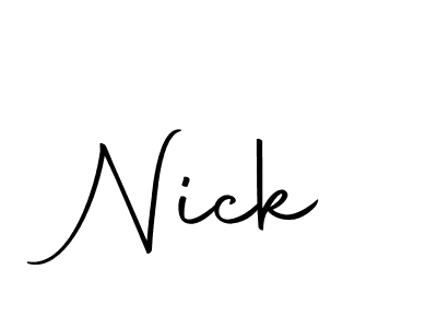 Make a beautiful signature design for name Nick. With this signature (Autography-DOLnW) style, you can create a handwritten signature for free. Nick signature style 10 images and pictures png