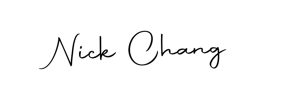 if you are searching for the best signature style for your name Nick Chang. so please give up your signature search. here we have designed multiple signature styles  using Autography-DOLnW. Nick Chang signature style 10 images and pictures png