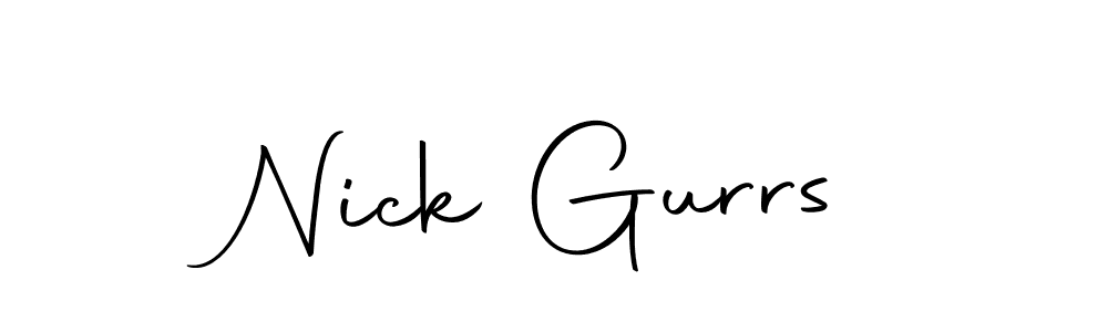 Design your own signature with our free online signature maker. With this signature software, you can create a handwritten (Autography-DOLnW) signature for name Nick Gurrs. Nick Gurrs signature style 10 images and pictures png