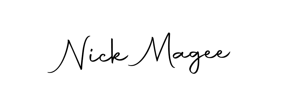 Similarly Autography-DOLnW is the best handwritten signature design. Signature creator online .You can use it as an online autograph creator for name Nick Magee. Nick Magee signature style 10 images and pictures png