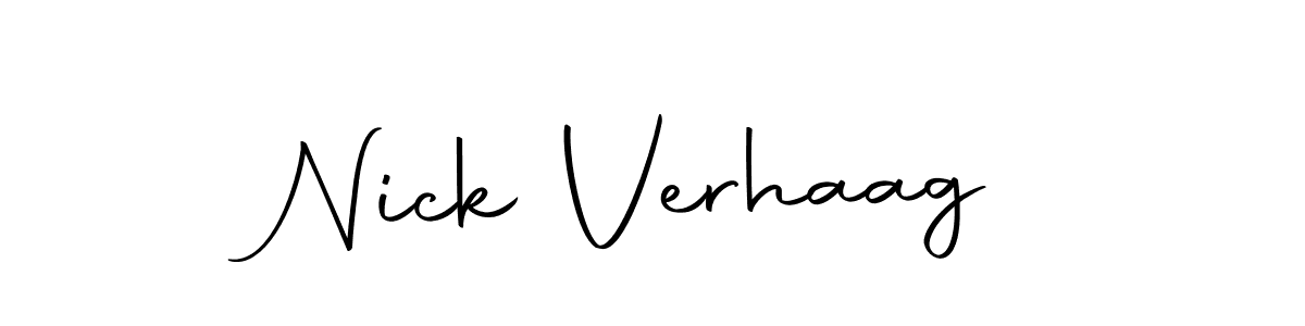 Create a beautiful signature design for name Nick Verhaag. With this signature (Autography-DOLnW) fonts, you can make a handwritten signature for free. Nick Verhaag signature style 10 images and pictures png