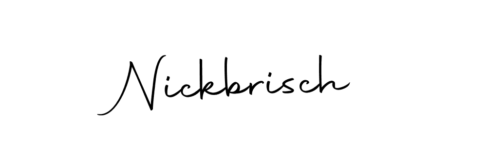 The best way (Autography-DOLnW) to make a short signature is to pick only two or three words in your name. The name Nickbrisch include a total of six letters. For converting this name. Nickbrisch signature style 10 images and pictures png