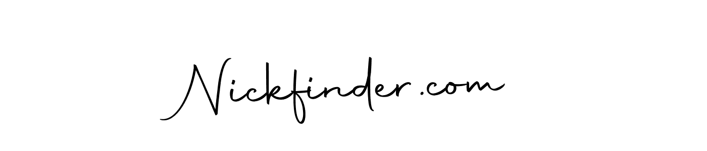 How to make Nickfinder.com name signature. Use Autography-DOLnW style for creating short signs online. This is the latest handwritten sign. Nickfinder.com signature style 10 images and pictures png