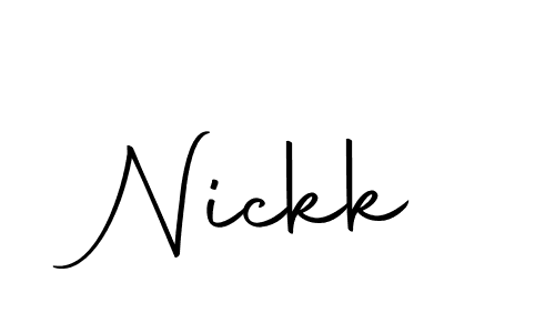 Make a beautiful signature design for name Nickk. With this signature (Autography-DOLnW) style, you can create a handwritten signature for free. Nickk signature style 10 images and pictures png