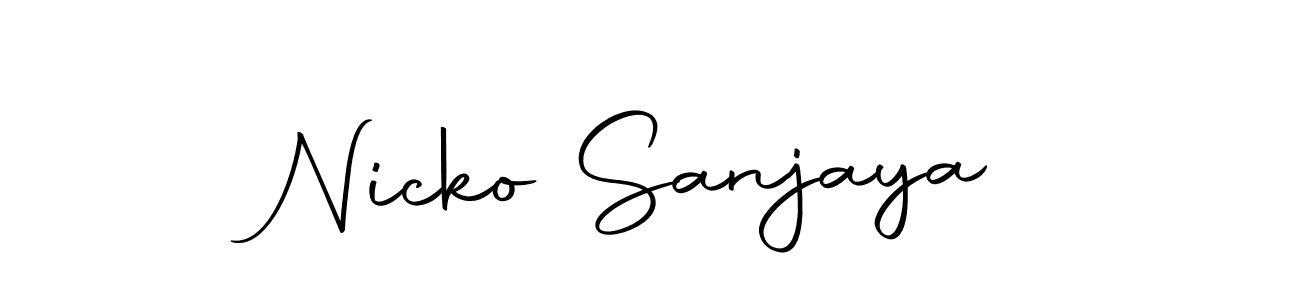Make a beautiful signature design for name Nicko Sanjaya. Use this online signature maker to create a handwritten signature for free. Nicko Sanjaya signature style 10 images and pictures png