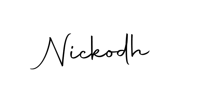 Nickodh stylish signature style. Best Handwritten Sign (Autography-DOLnW) for my name. Handwritten Signature Collection Ideas for my name Nickodh. Nickodh signature style 10 images and pictures png