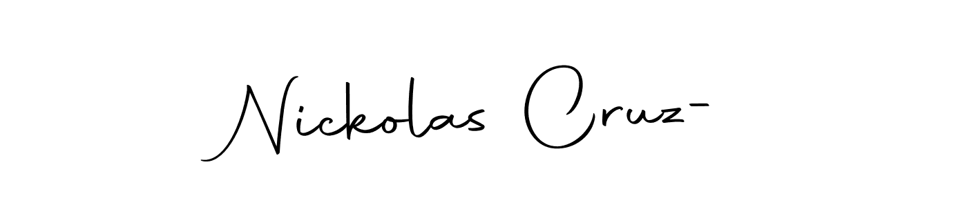 It looks lik you need a new signature style for name Nickolas Cruz-. Design unique handwritten (Autography-DOLnW) signature with our free signature maker in just a few clicks. Nickolas Cruz- signature style 10 images and pictures png