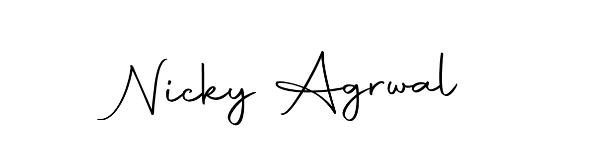 if you are searching for the best signature style for your name Nicky Agrwal. so please give up your signature search. here we have designed multiple signature styles  using Autography-DOLnW. Nicky Agrwal signature style 10 images and pictures png