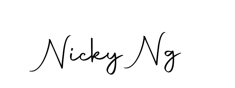 Make a beautiful signature design for name Nicky Ng. With this signature (Autography-DOLnW) style, you can create a handwritten signature for free. Nicky Ng signature style 10 images and pictures png
