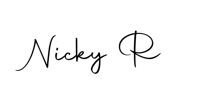 Once you've used our free online signature maker to create your best signature Autography-DOLnW style, it's time to enjoy all of the benefits that Nicky R name signing documents. Nicky R signature style 10 images and pictures png