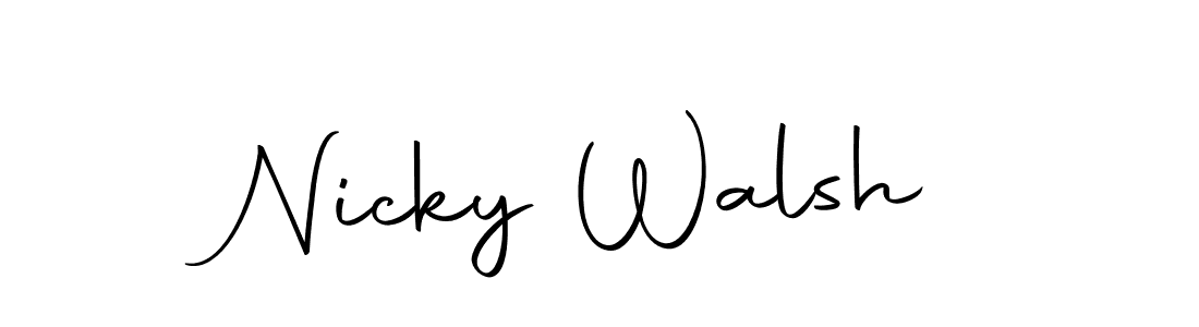 Similarly Autography-DOLnW is the best handwritten signature design. Signature creator online .You can use it as an online autograph creator for name Nicky Walsh. Nicky Walsh signature style 10 images and pictures png