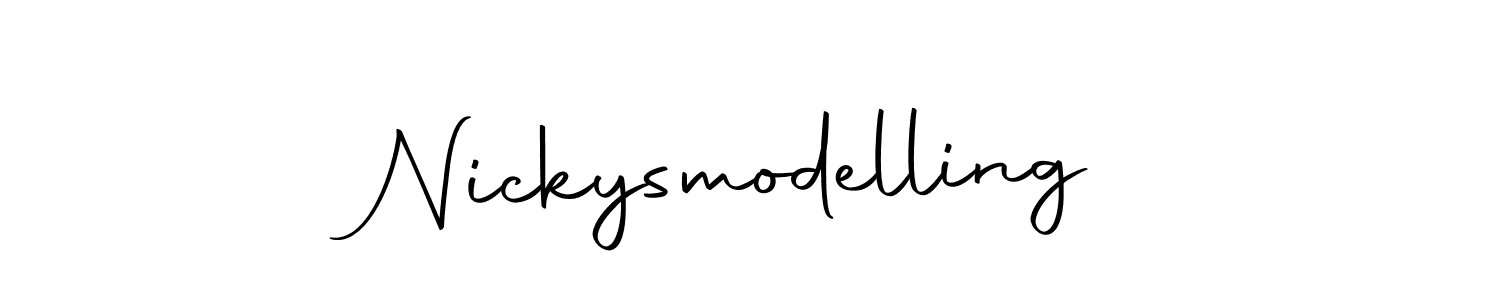 Also we have Nickysmodelling name is the best signature style. Create professional handwritten signature collection using Autography-DOLnW autograph style. Nickysmodelling signature style 10 images and pictures png