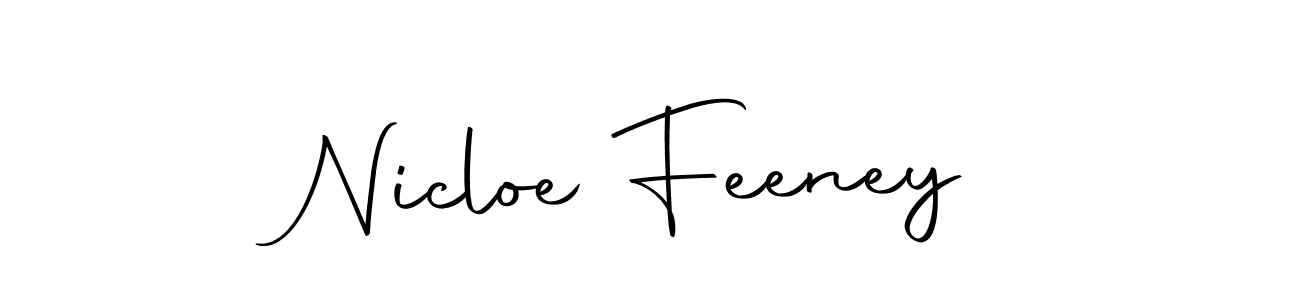 Make a beautiful signature design for name Nicloe Feeney. With this signature (Autography-DOLnW) style, you can create a handwritten signature for free. Nicloe Feeney signature style 10 images and pictures png