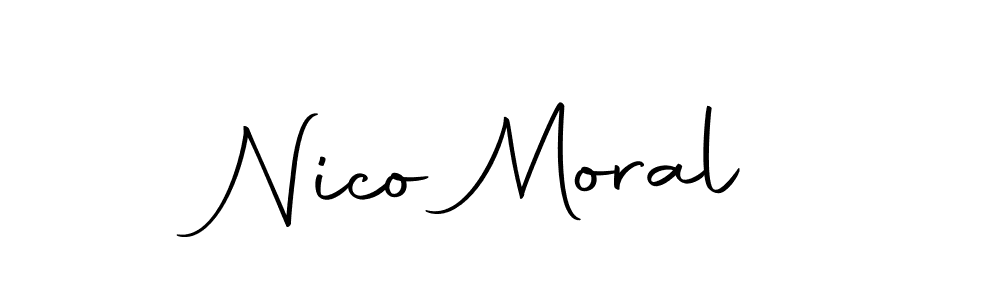 Autography-DOLnW is a professional signature style that is perfect for those who want to add a touch of class to their signature. It is also a great choice for those who want to make their signature more unique. Get Nico Moral name to fancy signature for free. Nico Moral signature style 10 images and pictures png