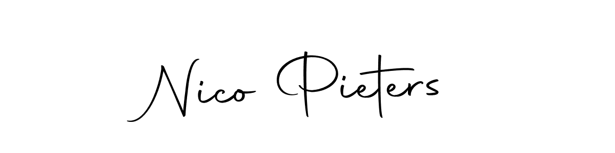 How to make Nico Pieters name signature. Use Autography-DOLnW style for creating short signs online. This is the latest handwritten sign. Nico Pieters signature style 10 images and pictures png