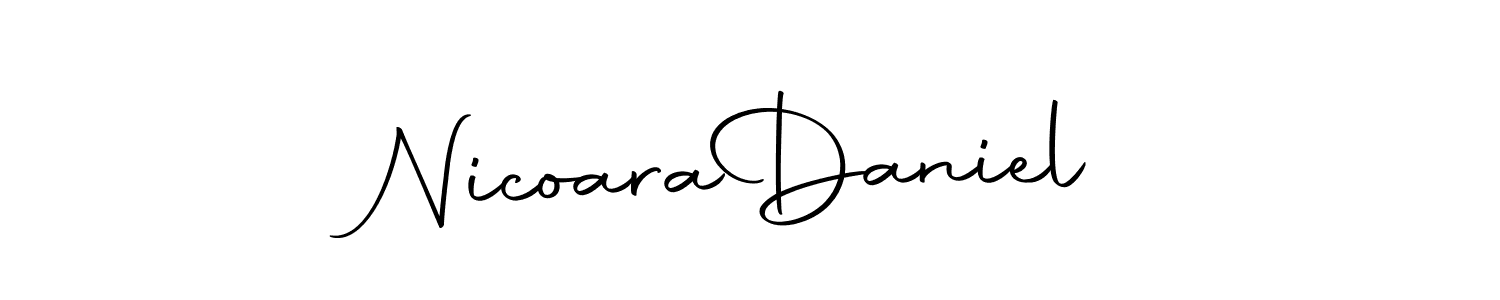 Create a beautiful signature design for name Nicoara  Daniel. With this signature (Autography-DOLnW) fonts, you can make a handwritten signature for free. Nicoara  Daniel signature style 10 images and pictures png
