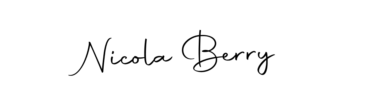 Similarly Autography-DOLnW is the best handwritten signature design. Signature creator online .You can use it as an online autograph creator for name Nicola Berry. Nicola Berry signature style 10 images and pictures png