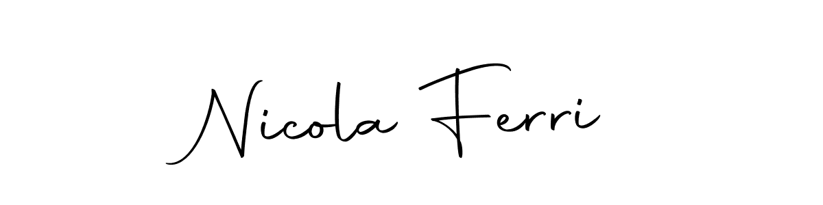 Autography-DOLnW is a professional signature style that is perfect for those who want to add a touch of class to their signature. It is also a great choice for those who want to make their signature more unique. Get Nicola Ferri name to fancy signature for free. Nicola Ferri signature style 10 images and pictures png