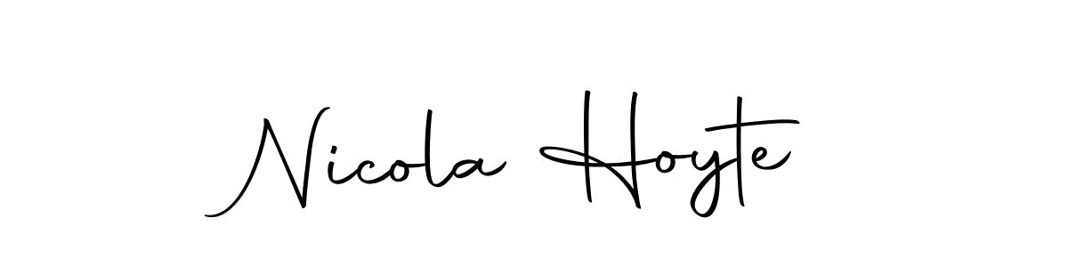 Use a signature maker to create a handwritten signature online. With this signature software, you can design (Autography-DOLnW) your own signature for name Nicola Hoyte. Nicola Hoyte signature style 10 images and pictures png